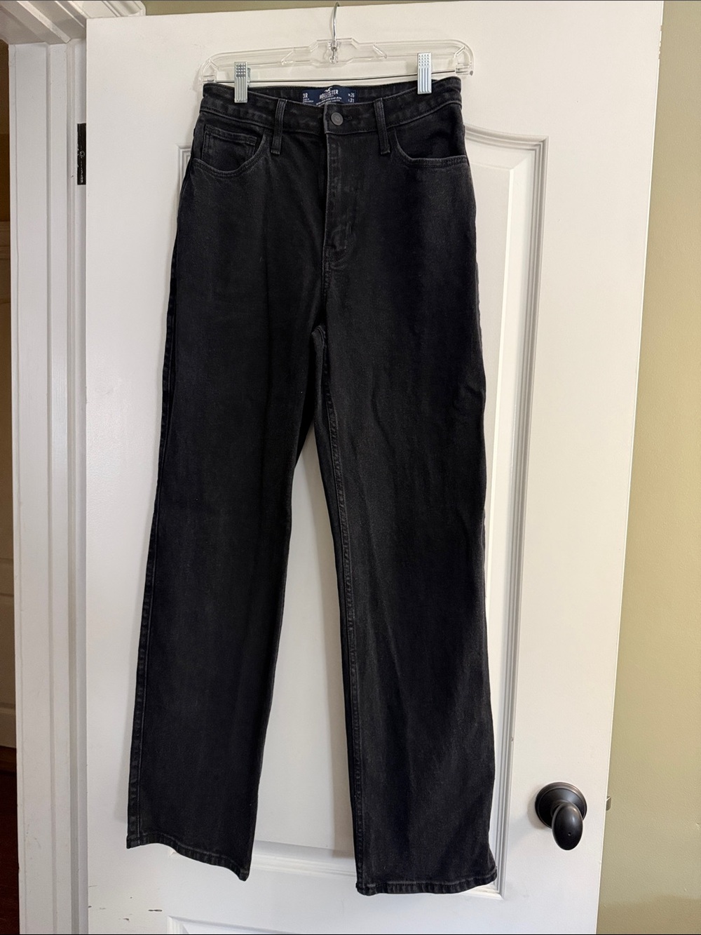 Hollister High-Rise Black Wide-Leg Jeans